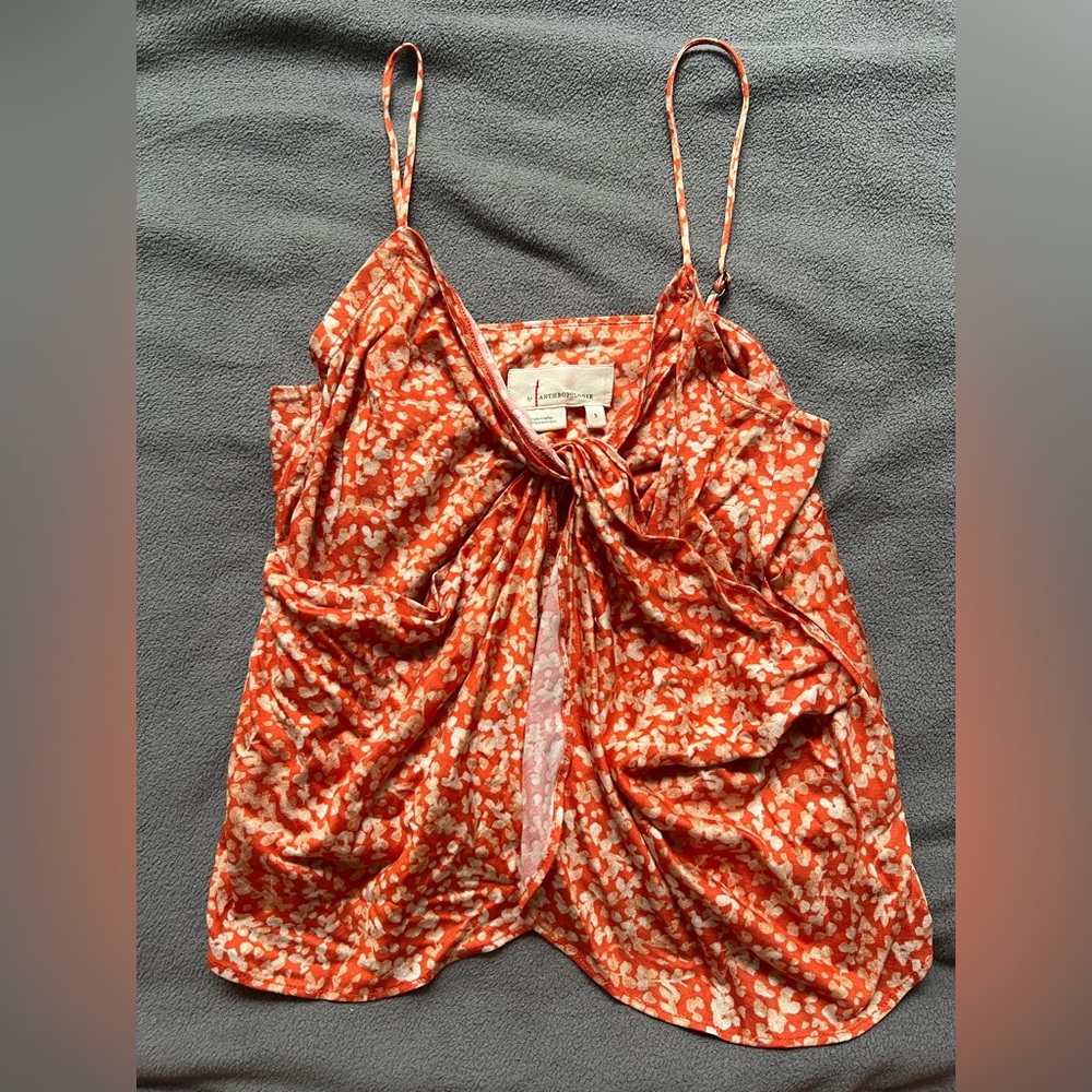 Anthropologie Orange Tank Top NWT Size Small